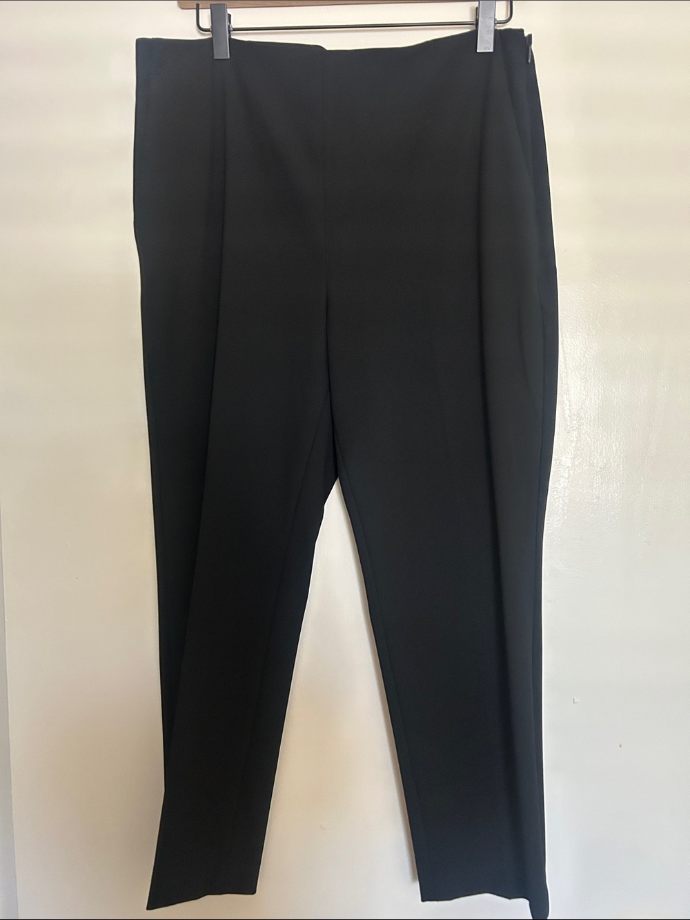 Ann Taylor Black Straight-Leg Career Pants